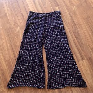 CARTONNIER Anthropologie Wide Leg Flare Boho Pants 8